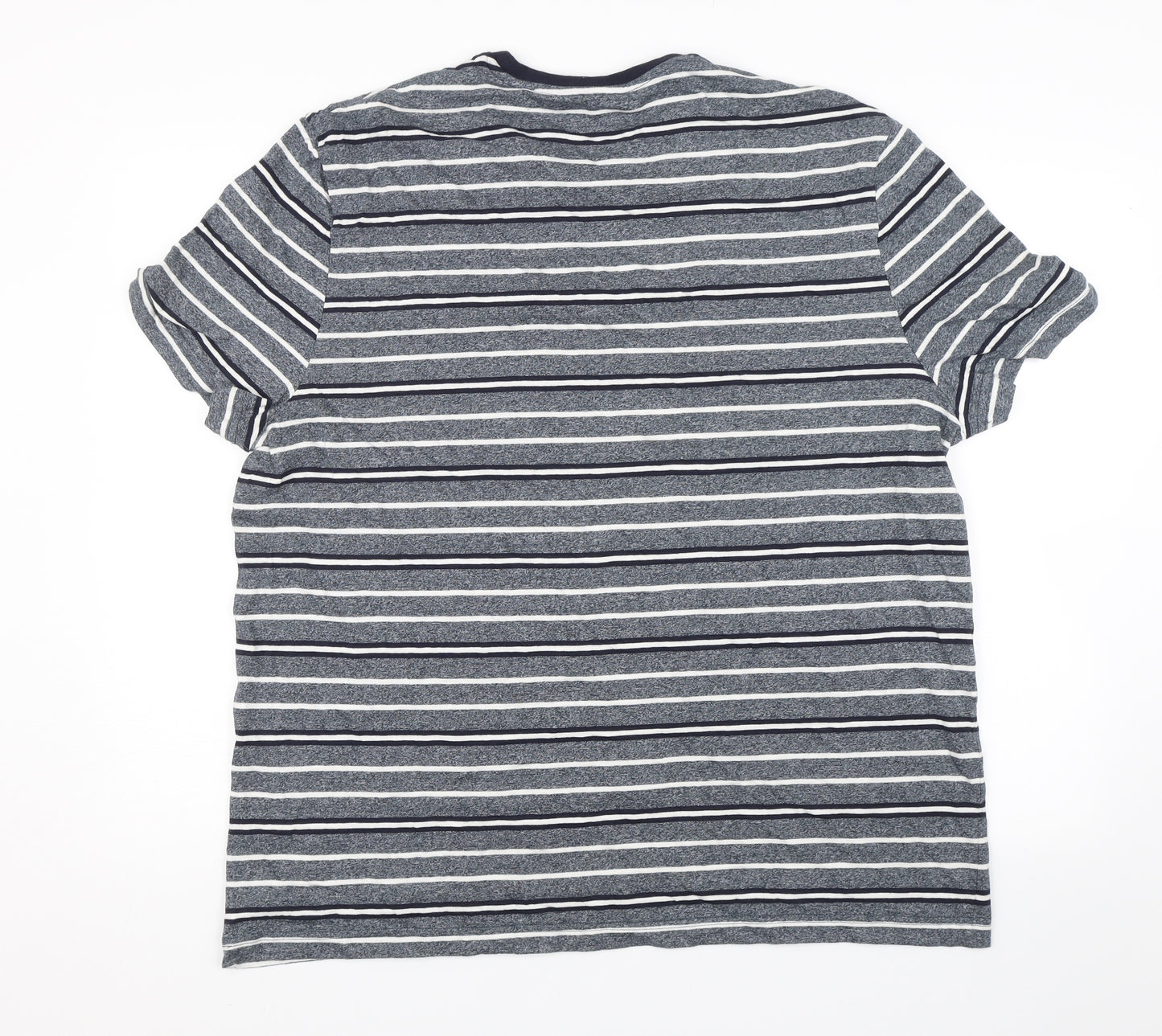 TU Mens Blue Striped   T-Shirt Size XL
