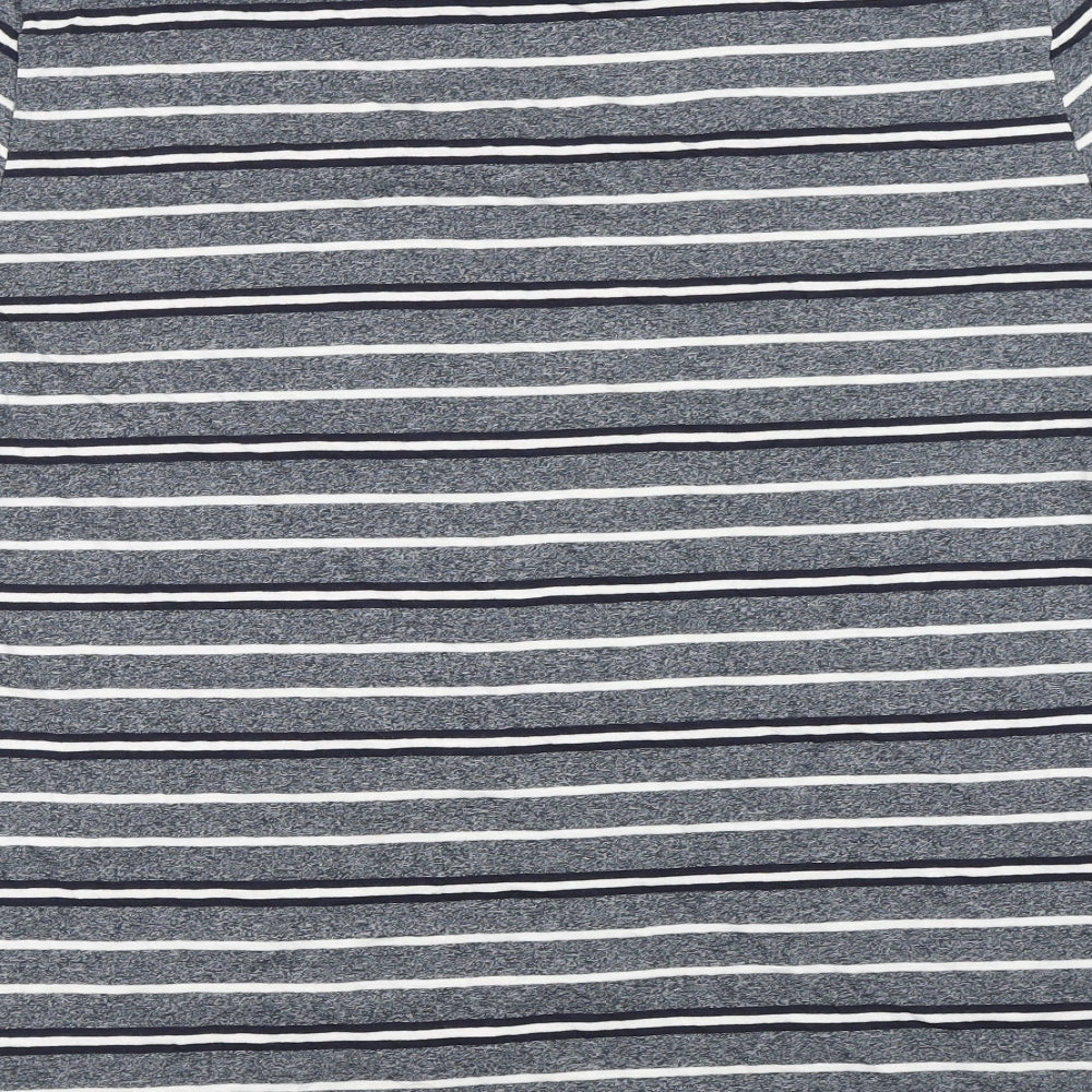 TU Mens Blue Striped   T-Shirt Size XL