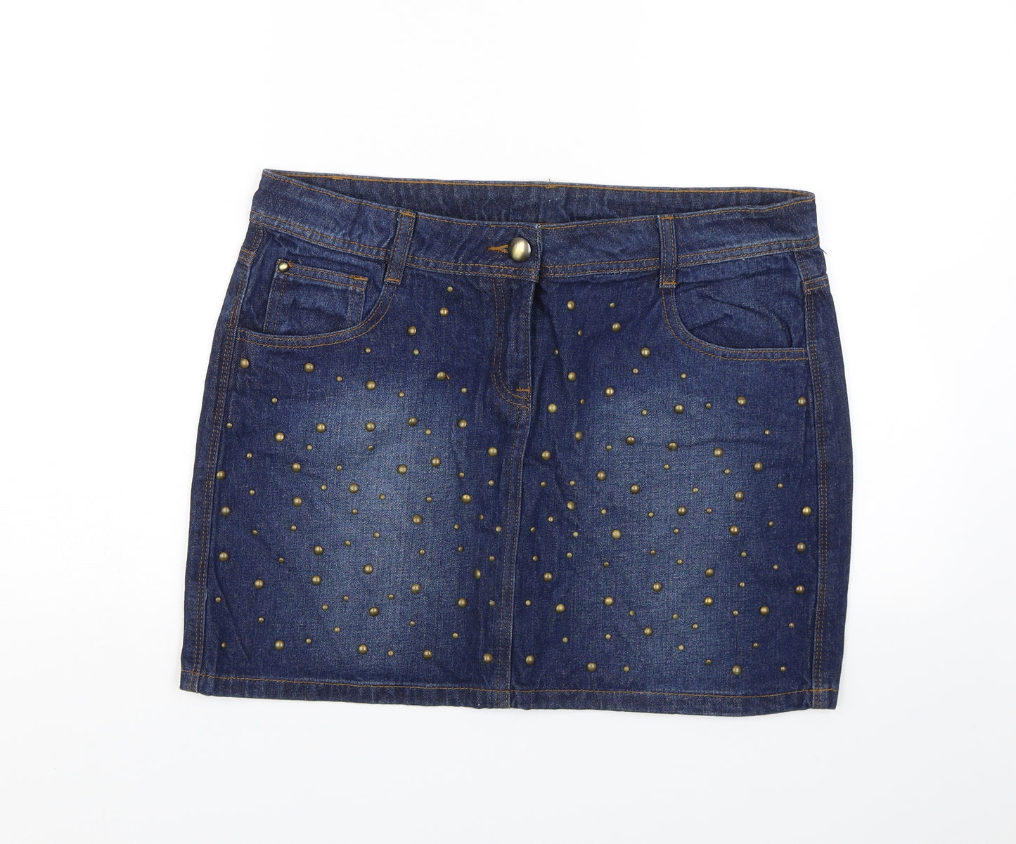George Womens Blue  Denim Mini Skirt Size 14