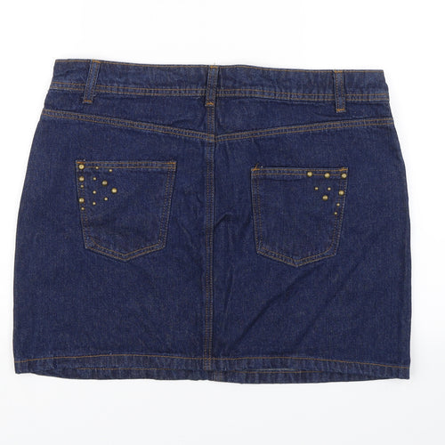 George Womens Blue  Denim Mini Skirt Size 14