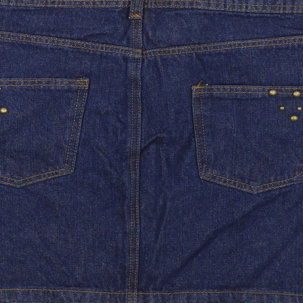 George Womens Blue  Denim Mini Skirt Size 14