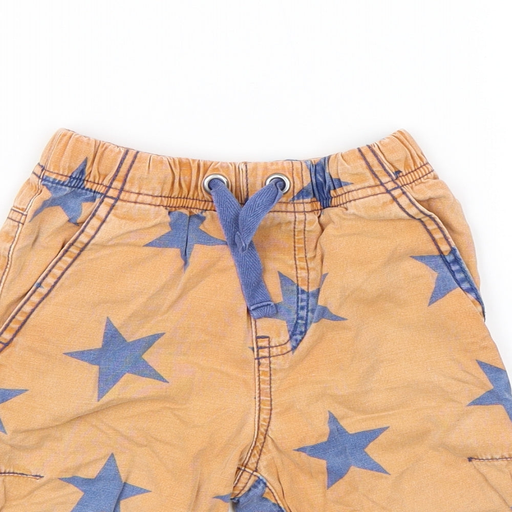 Mini Boden Boys Orange   Bermuda Shorts Size 4 Years - Stars