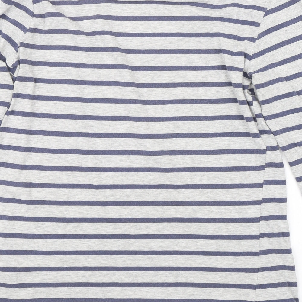 Atmosphere Womens Grey Striped  Basic T-Shirt Size 14