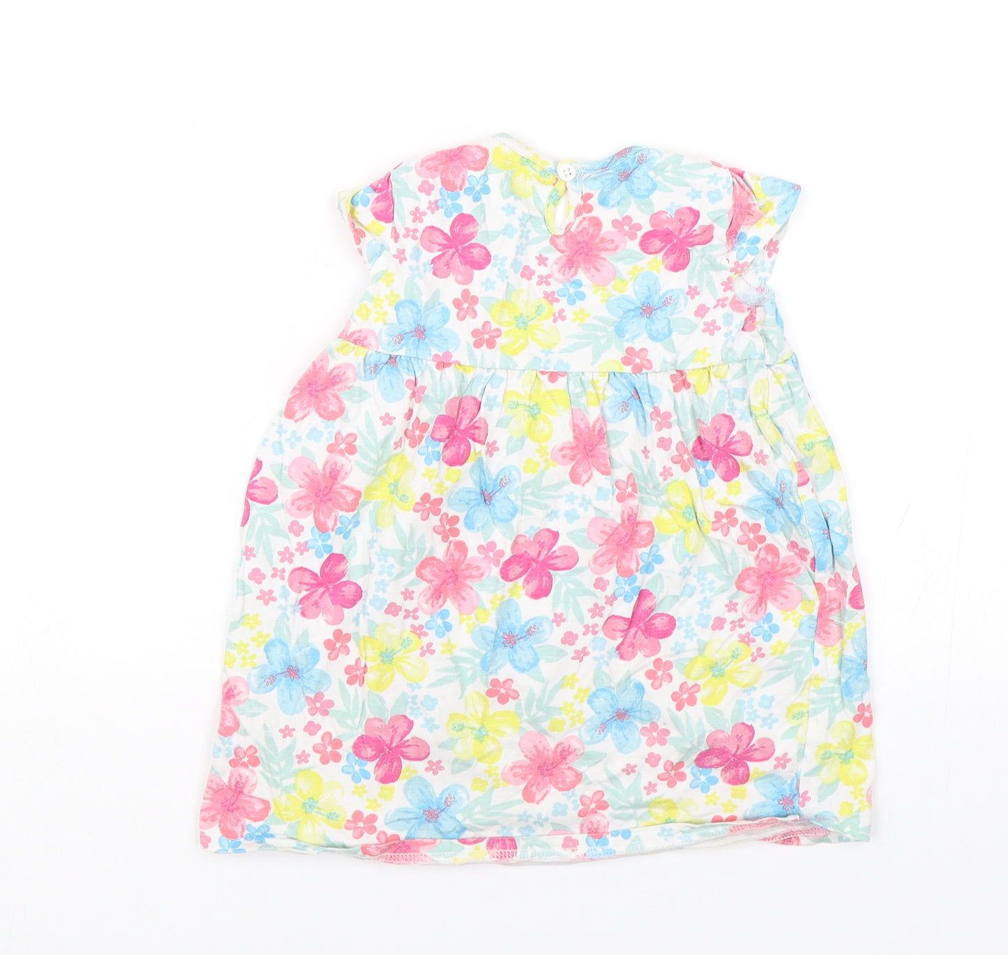 George Baby White Floral  Shift  Size 18-24 Months