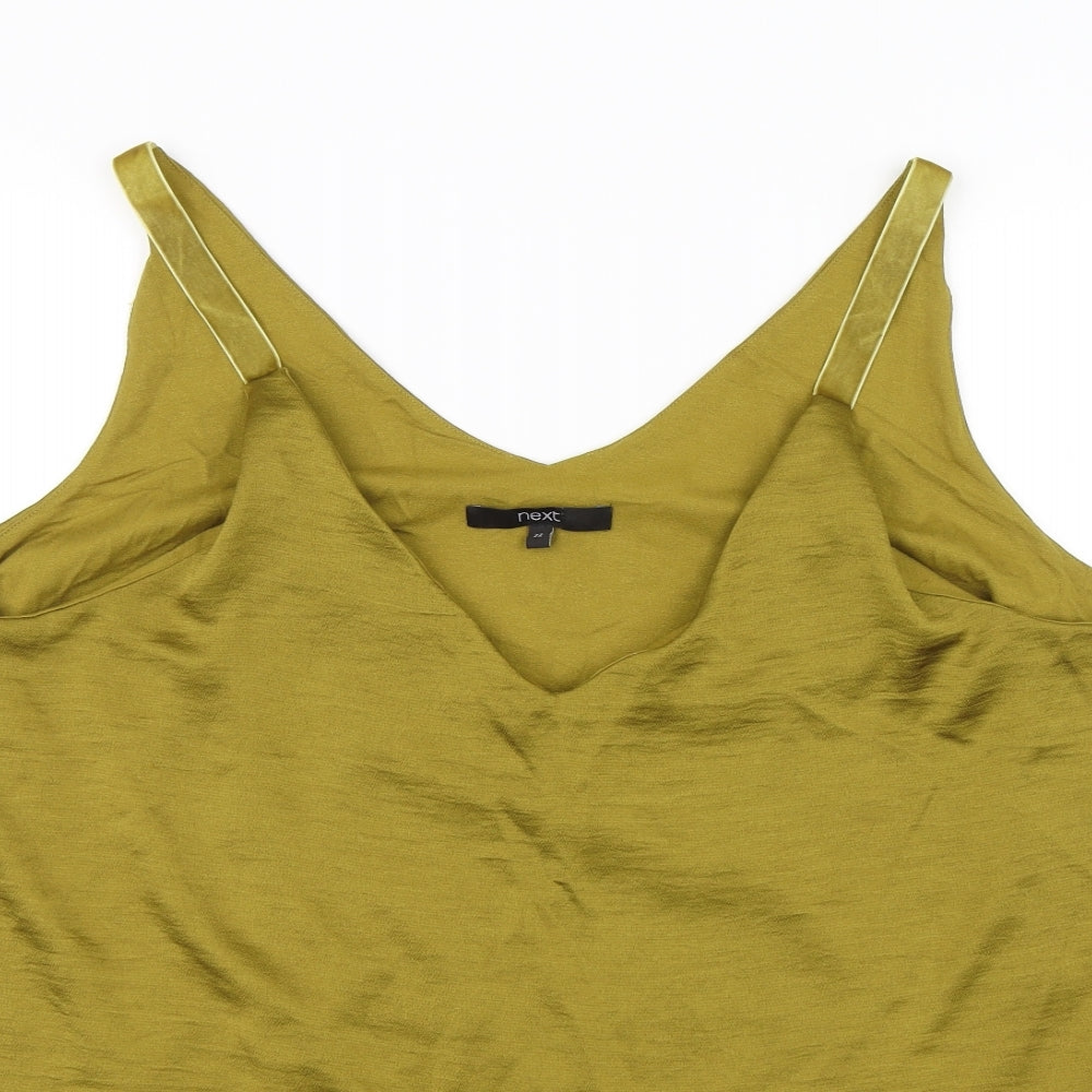 NEXT Womens Gold   Camisole Blouse Size 22
