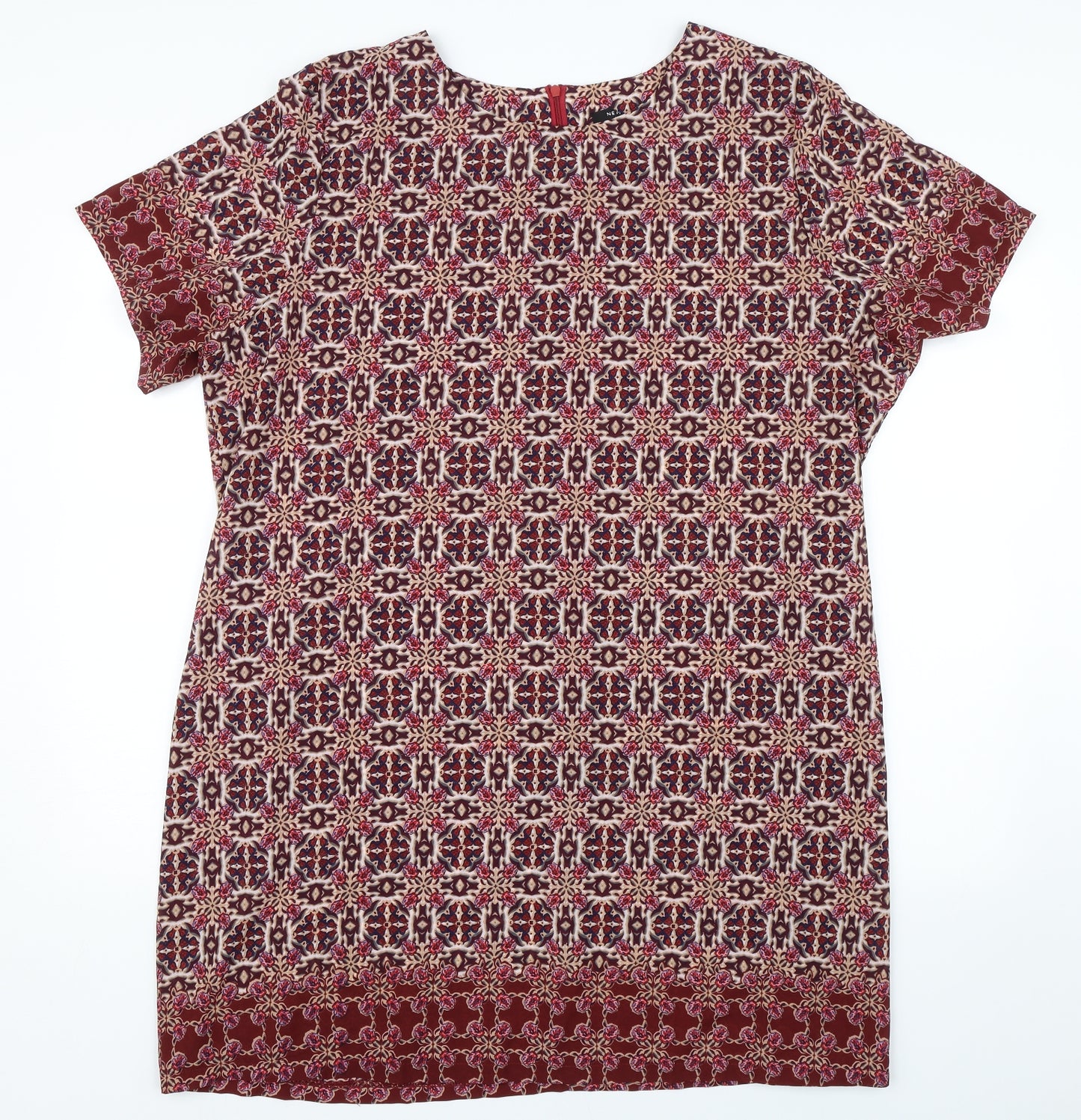 New Look Womens Red Floral  Shift  Size 24