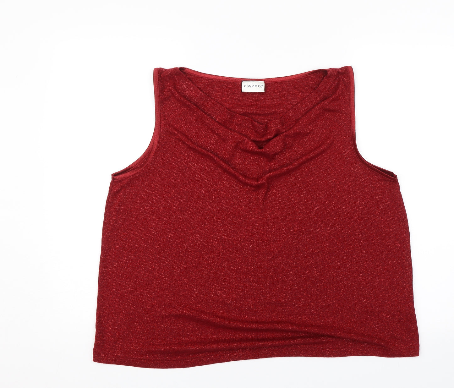 essence Womens Red   Basic Blouse Size 22