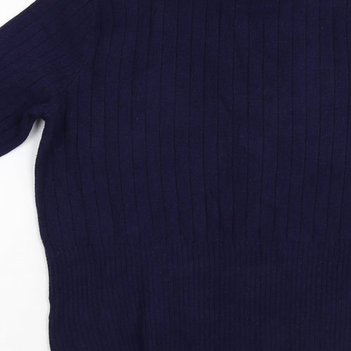 Per Una Womens Blue  Knit Pullover Jumper Size S