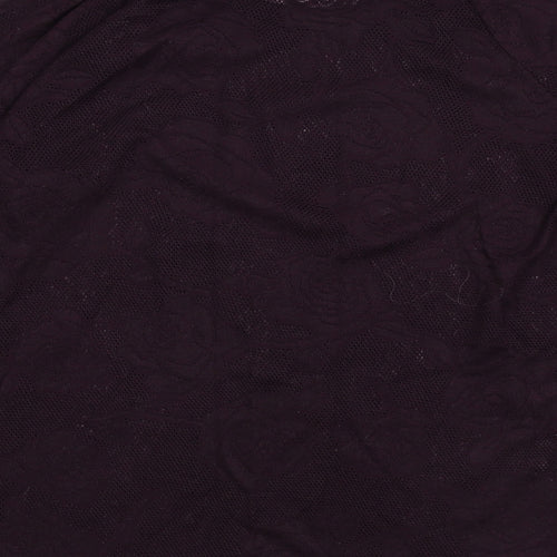 NEXT Womens Purple Floral  Pullover Jumper Size 12
