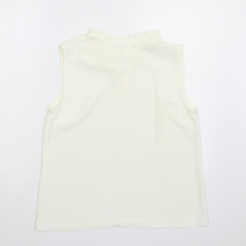 Preworn Womens Ivory   Basic Blouse Size M