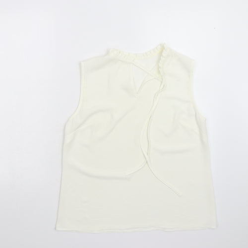 Preworn Womens Ivory   Basic Blouse Size M