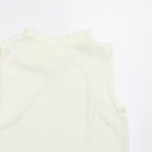 Preworn Womens Ivory   Basic Blouse Size M