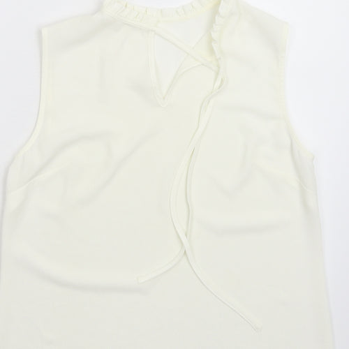Preworn Womens Ivory   Basic Blouse Size M