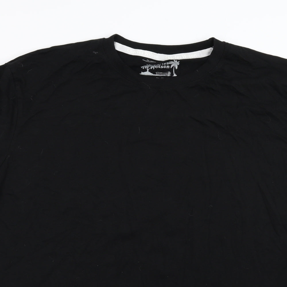 Charles Wilson Mens Black    T-Shirt Size 2XL
