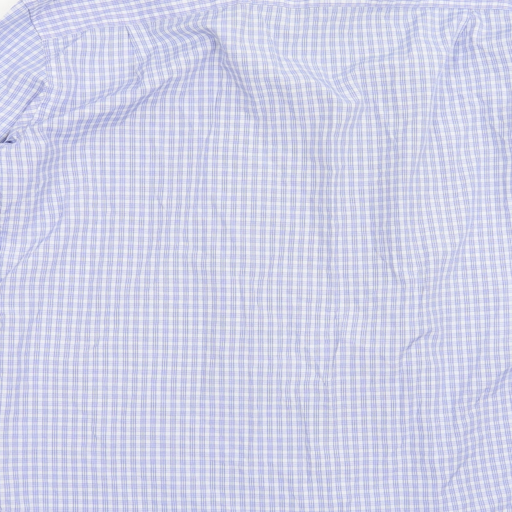 NEXT Mens Blue Check   Dress Shirt Size 15.5