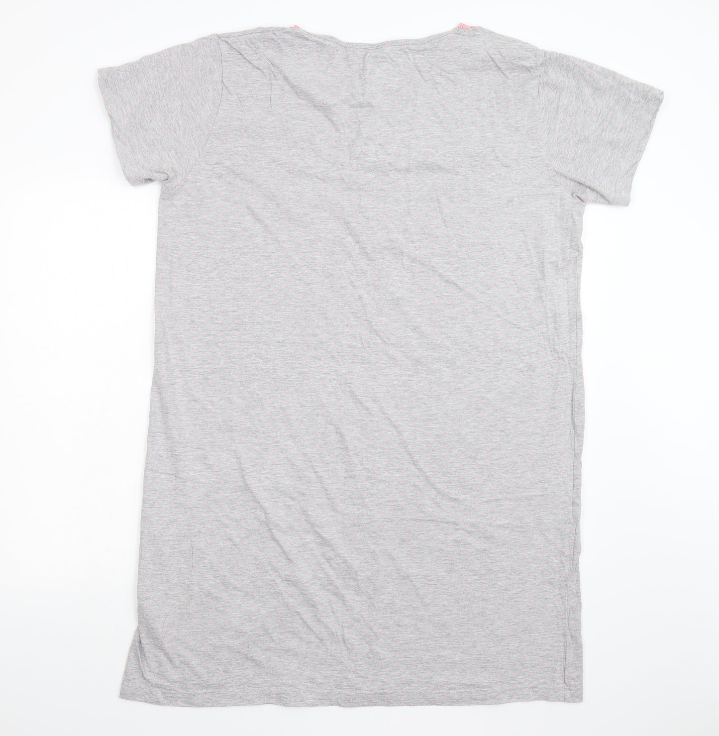 Primark Womens Grey Solid   Nightshirt Size XL
