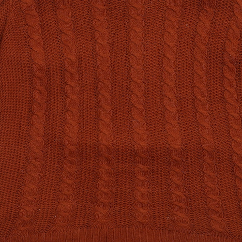 Preworn Womens Orange   Henley Jumper Size M