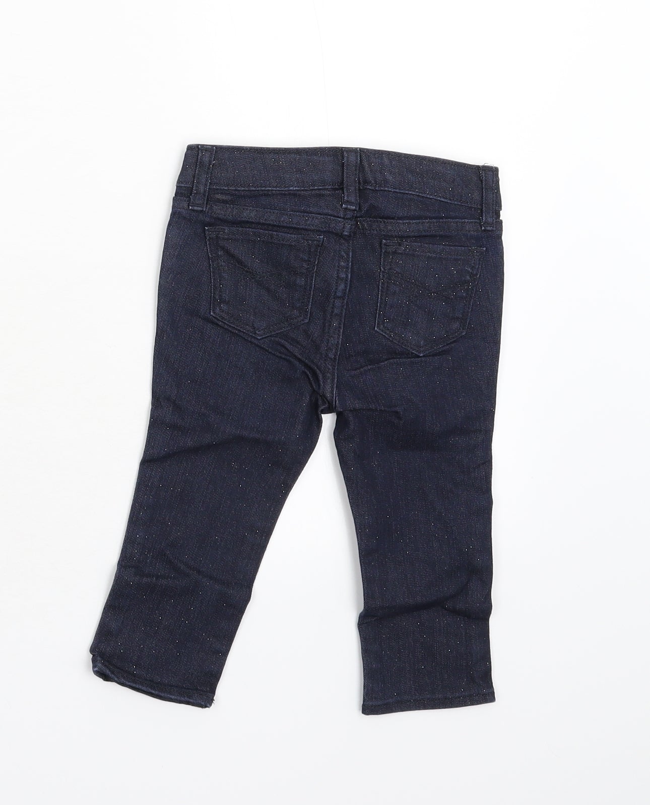 Baby Gap Girls Blue  Damask  Jeans Size 18-24 Months  - Glitter