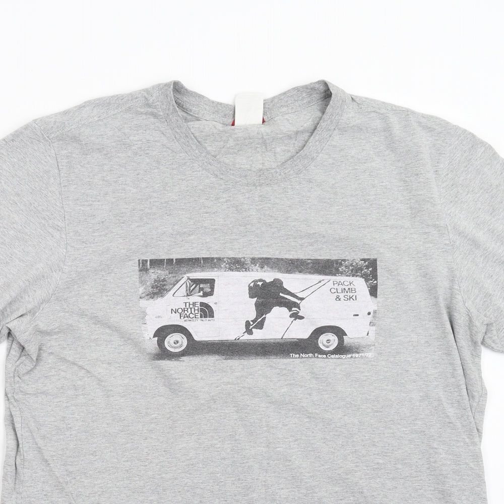 The North Face Mens Grey    T-Shirt Size L