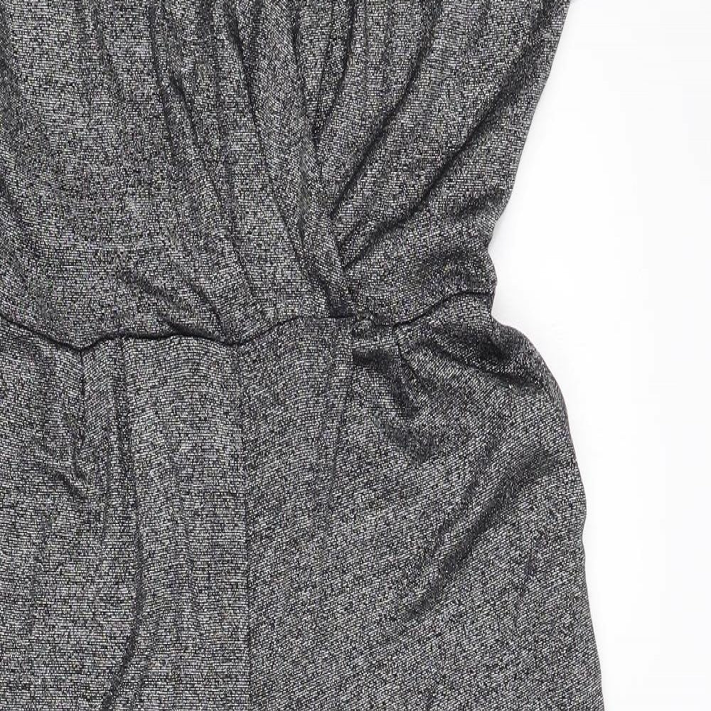 Oasis Womens Silver   Jumpsuit One-Piece Size L