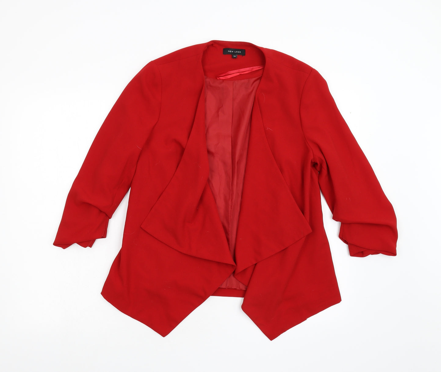 New Look Womens Red   Jacket Blazer Size 12
