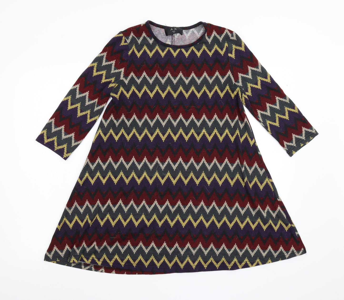 AX Paris Womens Multicoloured Geometric  Fit & Flare  Size 10