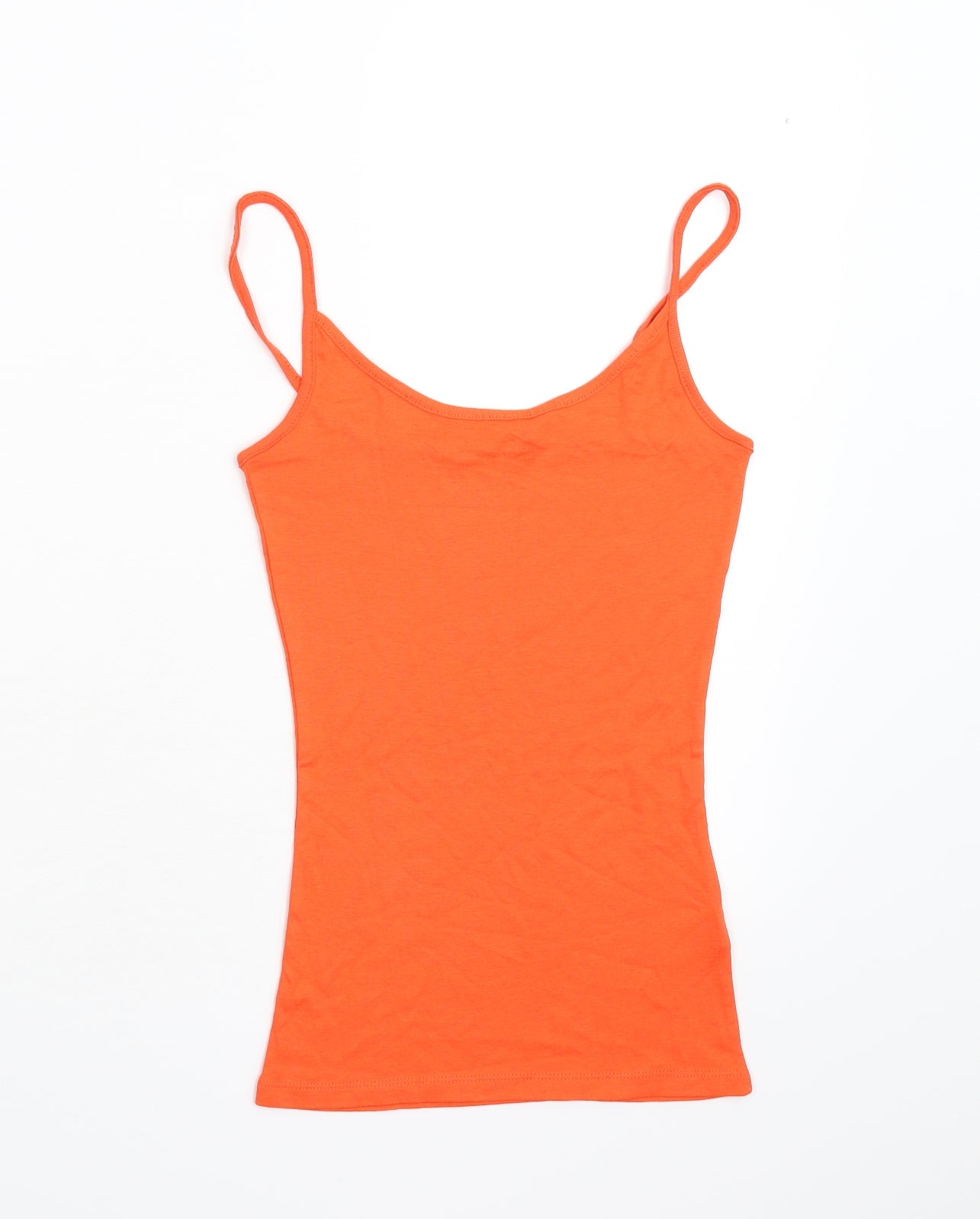 TU Womens Orange   Basic Tank Size 8