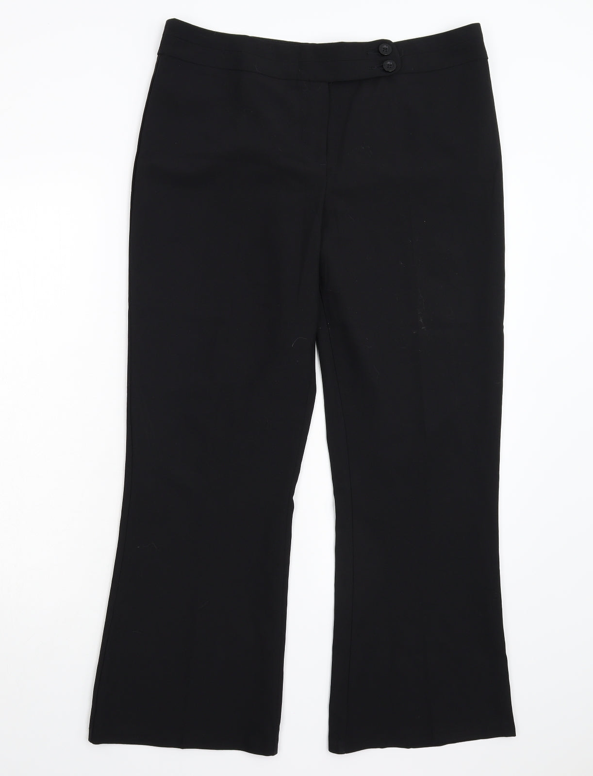 George Womens Black   Trousers  Size 14 L27 in