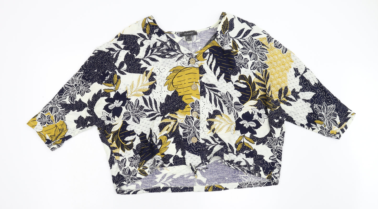 Primark Womens Multicoloured Floral  Basic Blouse Size 16