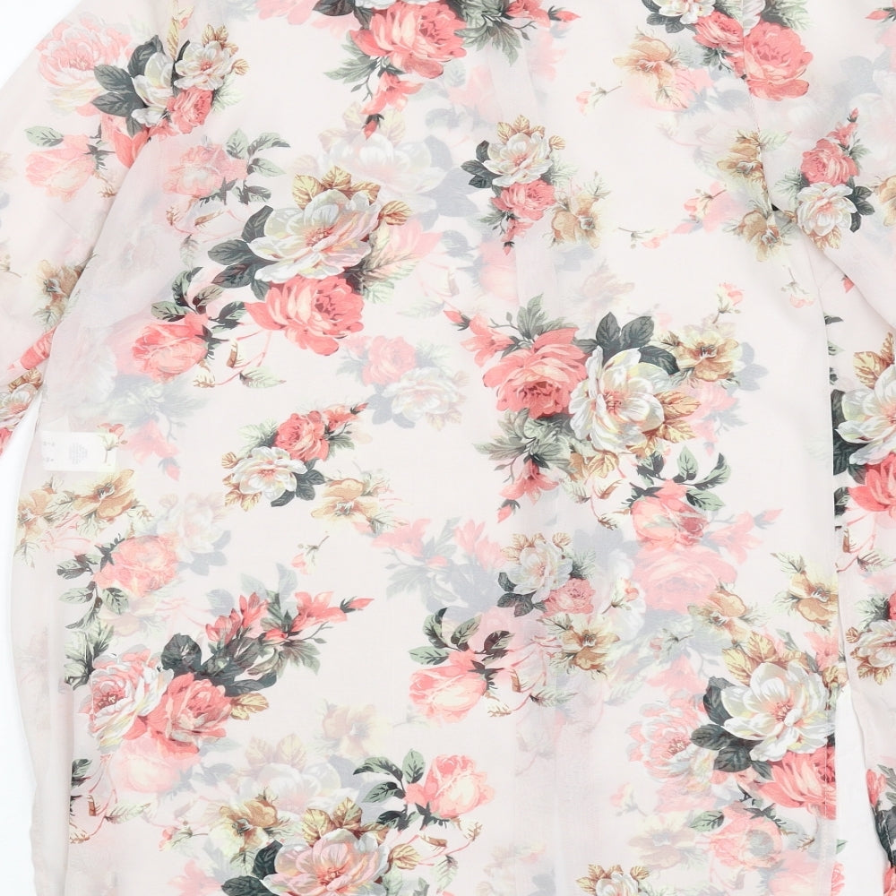 Primark Womens Pink Floral  Basic Blouse Size 10
