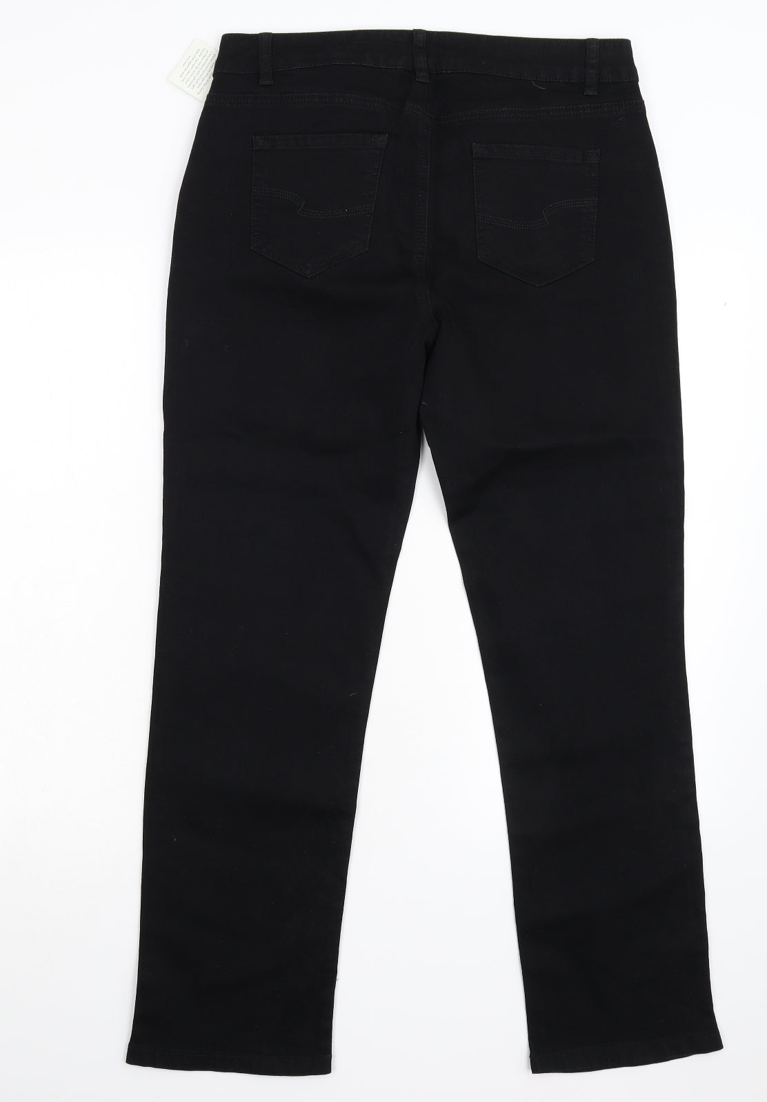 TU Womens Black  Denim Straight Jeans Size 14 L28 in