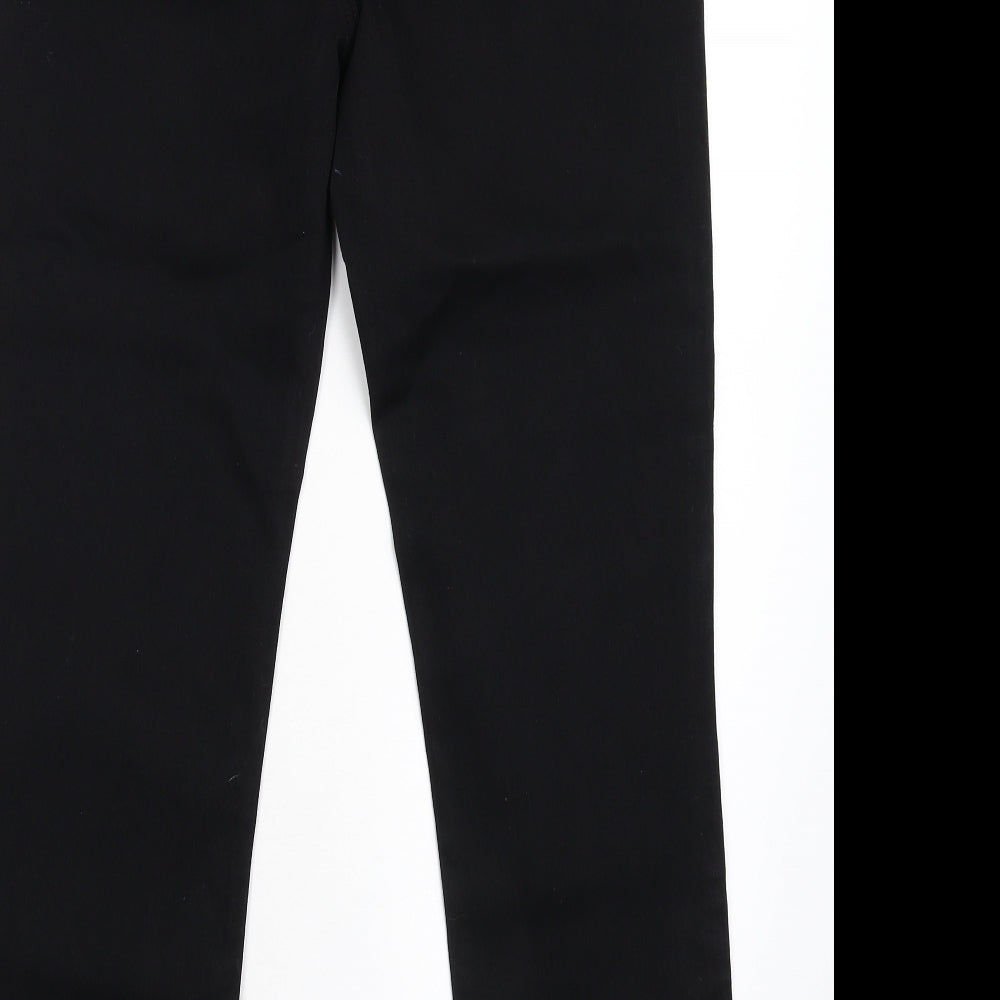 TU Womens Black  Denim Straight Jeans Size 14 L28 in