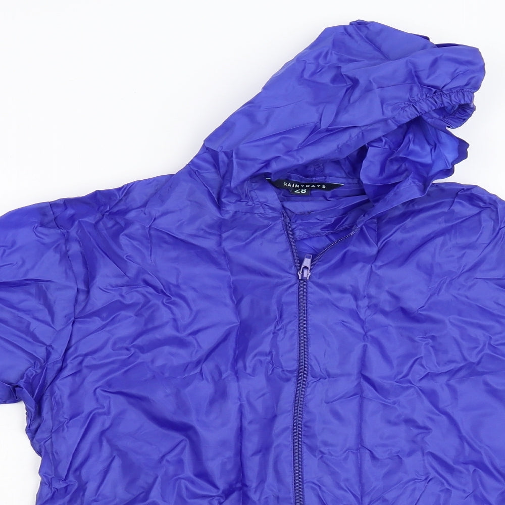 Rainy Days Boys Blue   Anorak Jacket Size M