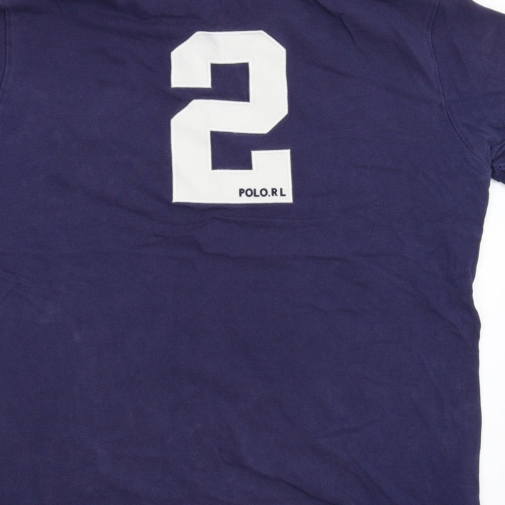 Ralph Lauren Mens Blue    Polo Size L