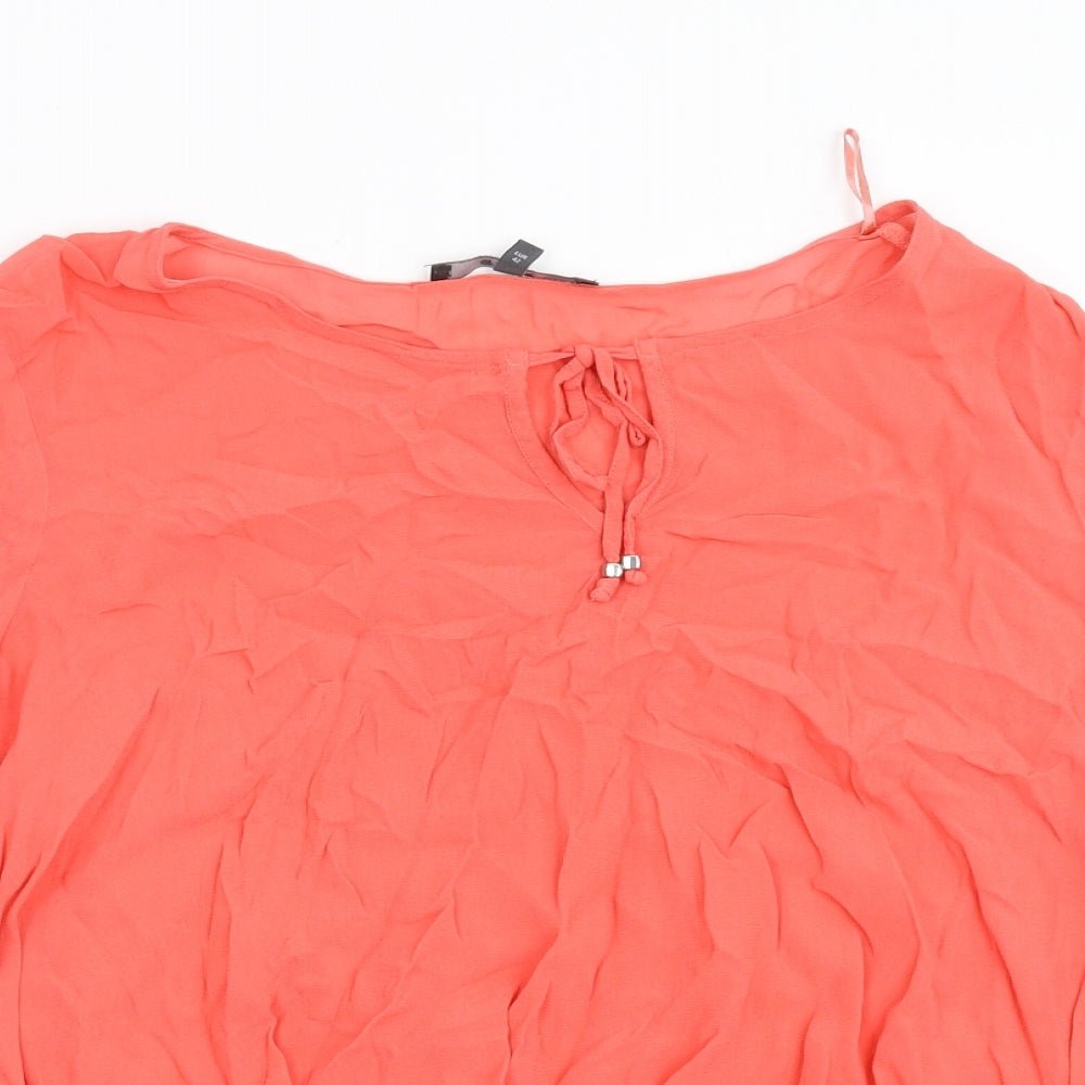 NEXT Womens Orange   Basic Blouse Size 14