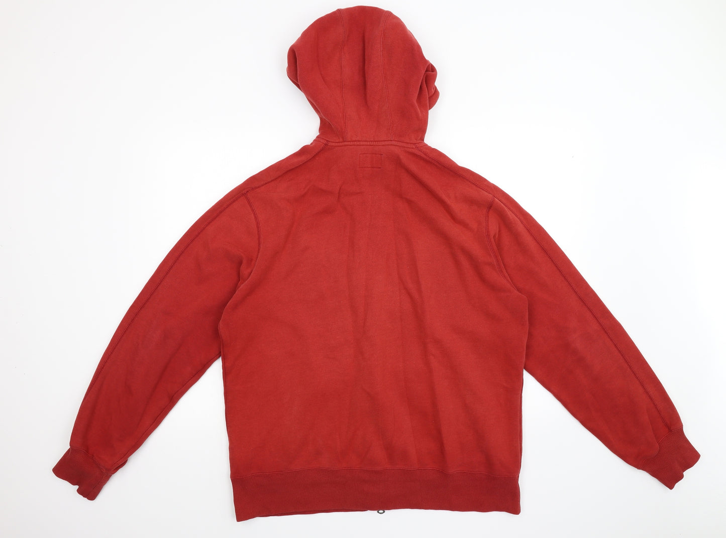 Ski Roots Mens Red   Full Zip Hoodie Size L  - BANFF