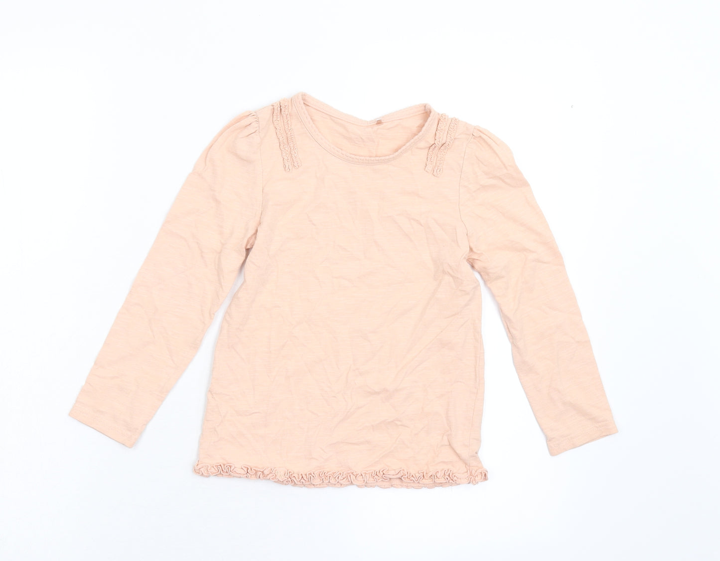 George Girls Orange   Basic T-Shirt Size 5-6 Years