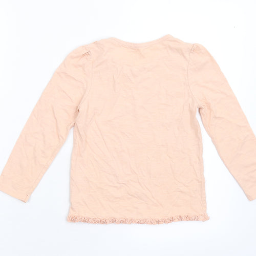 George Girls Orange   Basic T-Shirt Size 5-6 Years
