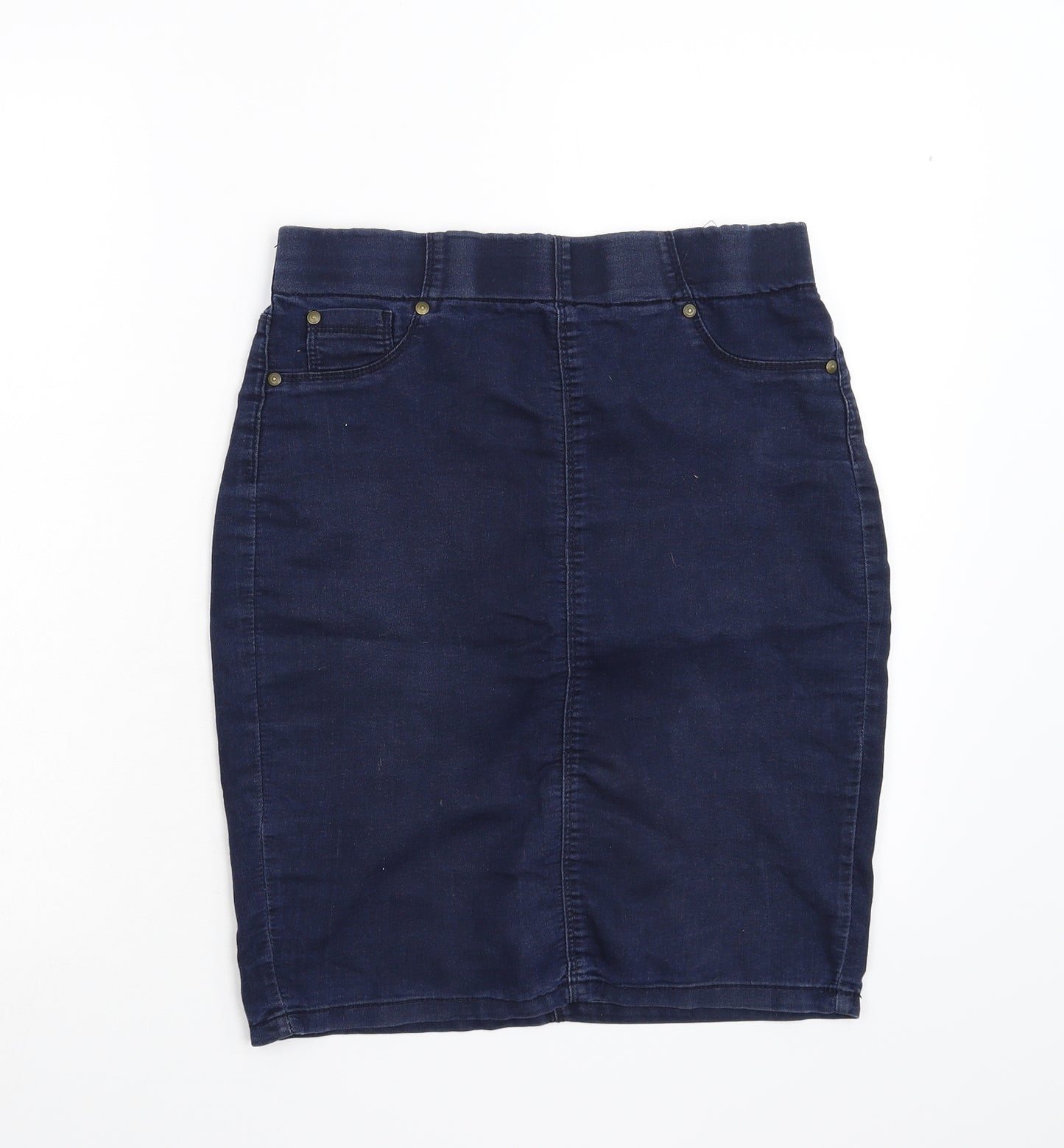 Papaya Womens Blue  Denim Straight & Pencil Skirt Size 12
