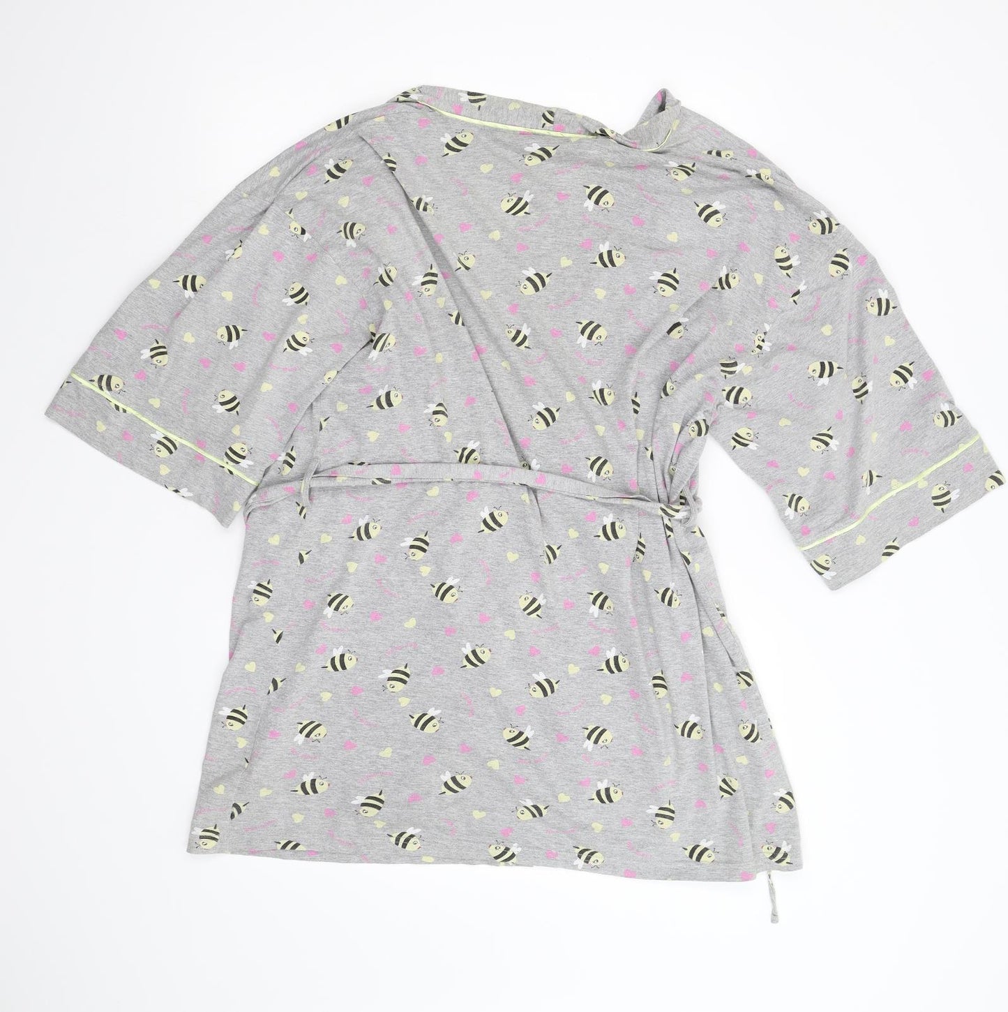 Primark Womens Grey Solid   Robe Size 12