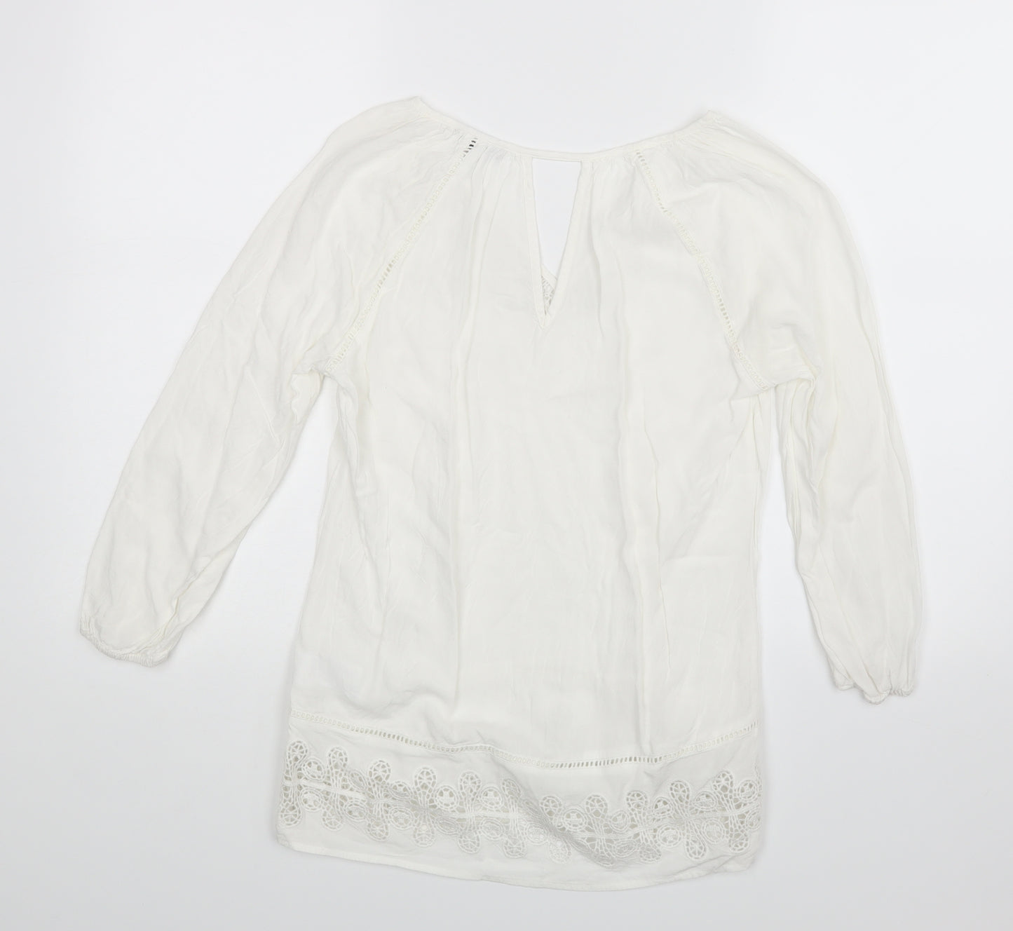 Warehouse Womens White   Basic Blouse Size 6