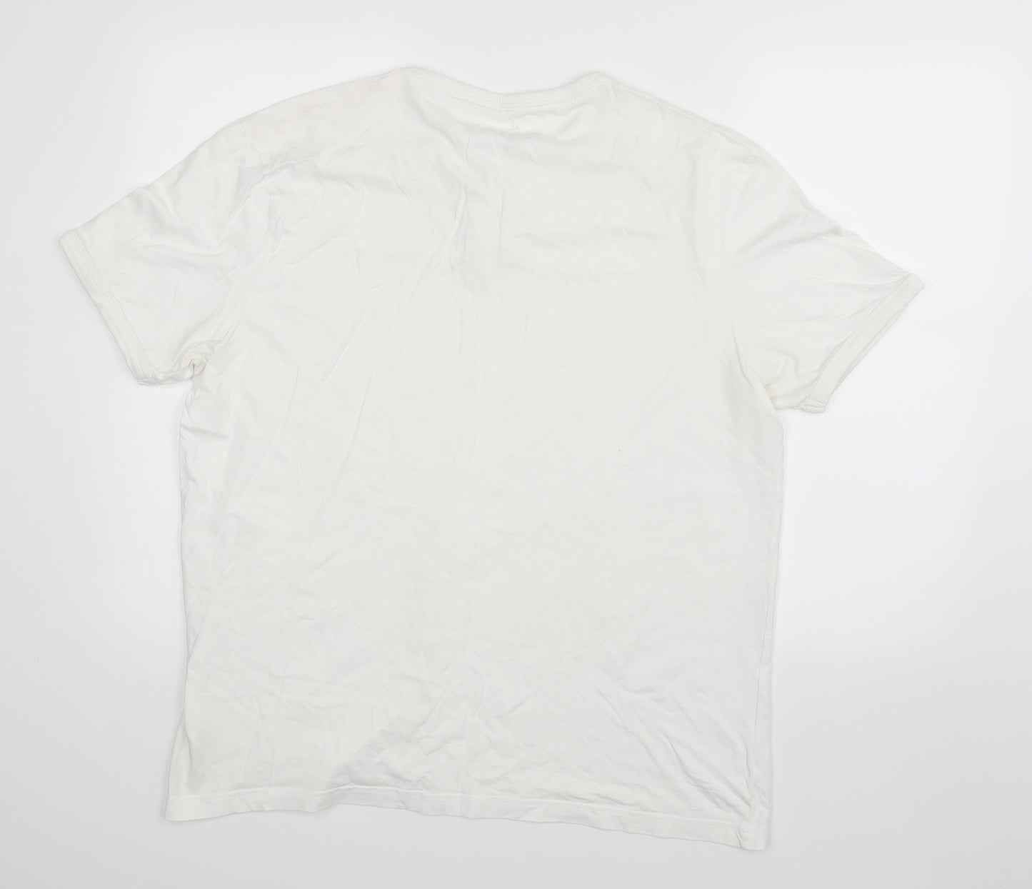 TU Mens White    T-Shirt Size XL