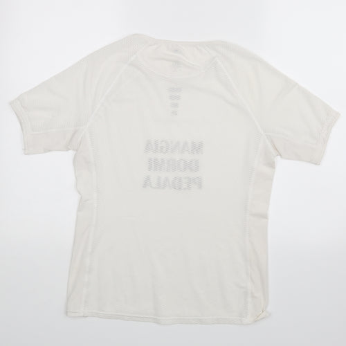 Preworn Womens White   Basic T-Shirt Size 16