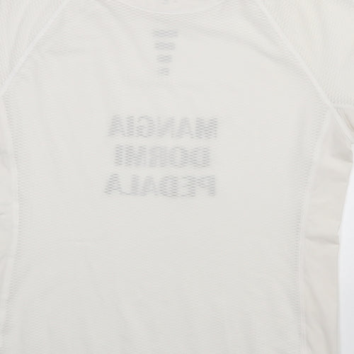 Preworn Womens White   Basic T-Shirt Size 16