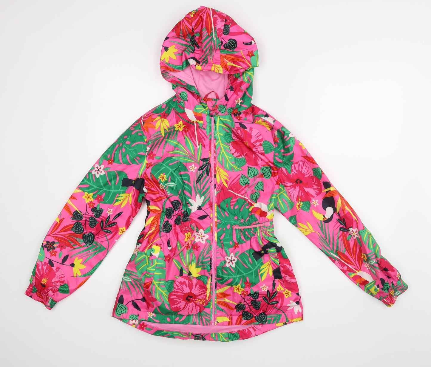 George Girls Pink Floral  Jacket Coat Size 11-12 Years