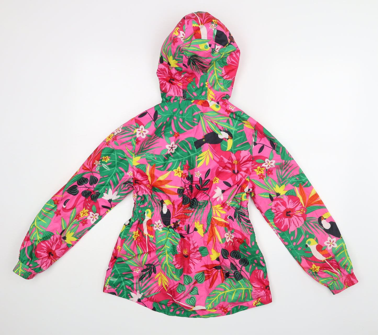 George Girls Pink Floral  Jacket Coat Size 11-12 Years