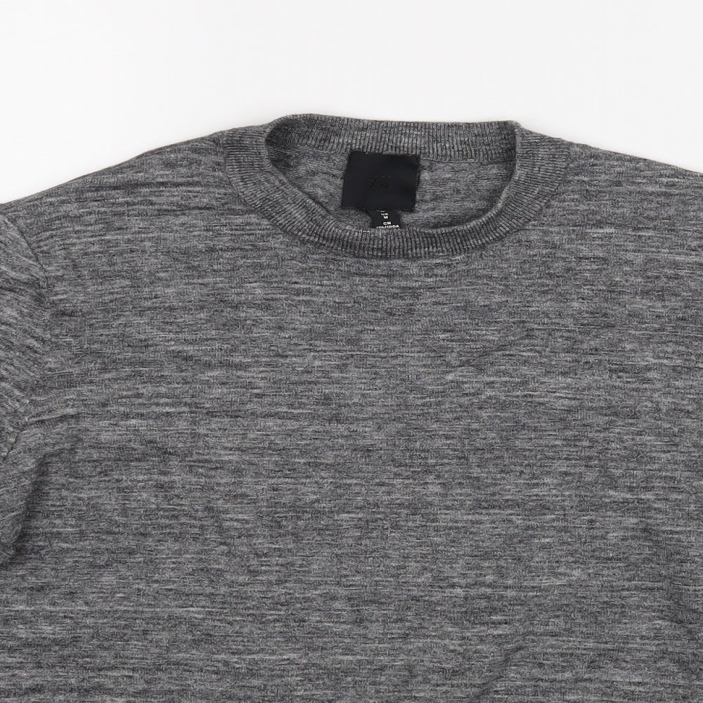 H&M Womens Grey   Pullover Jumper Size M