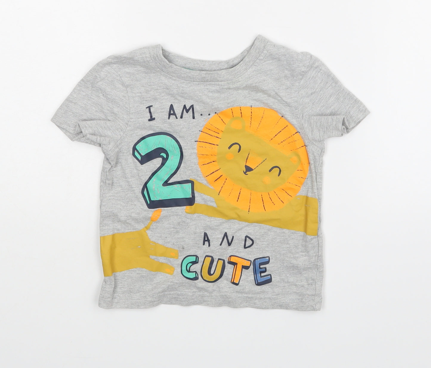 George Baby Grey   Basic T-Shirt Size 12-18 Months