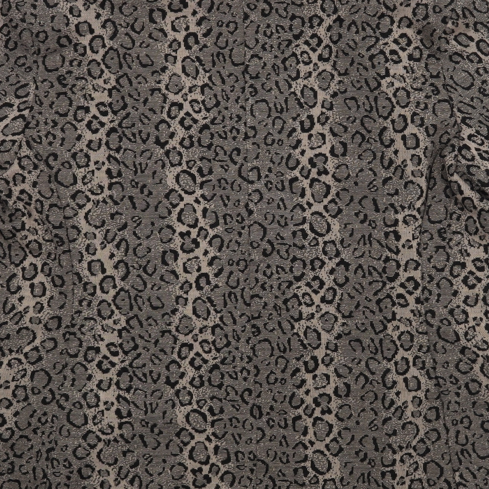 NEXT Womens Brown Animal Print  Wrap Jumper Size 16