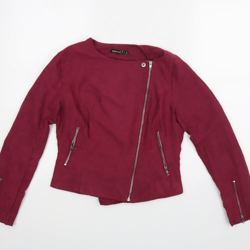 Boohoo Womens Red   Jacket  Size 6